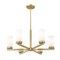 Z-Lite Danica 6 Light Chandelier, 26in. W x 12.5in. H, Modern Gold 3044-6MGLD - alternate 4